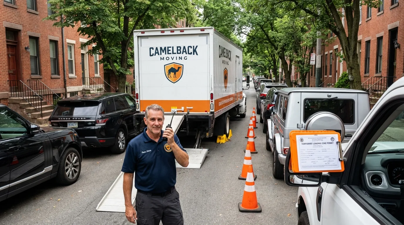 City street loading permit setup in Somers Point, NJ