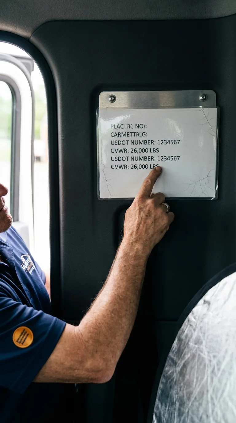 USDOT licensing placard verification in Somers Point